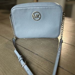 Blue and silver Micheal Kors shoulder bag